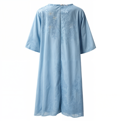 Stilvol Geblümtes A-Linien Kleid mit Weste für Damen – Miray