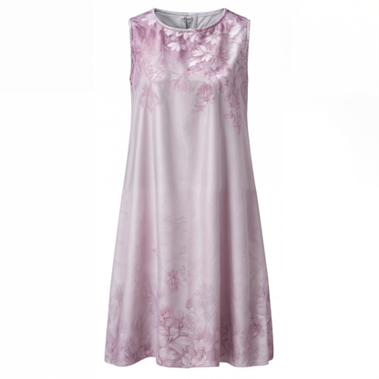 Stilvol Geblümtes A-Linien Kleid mit Weste für Damen – Miray