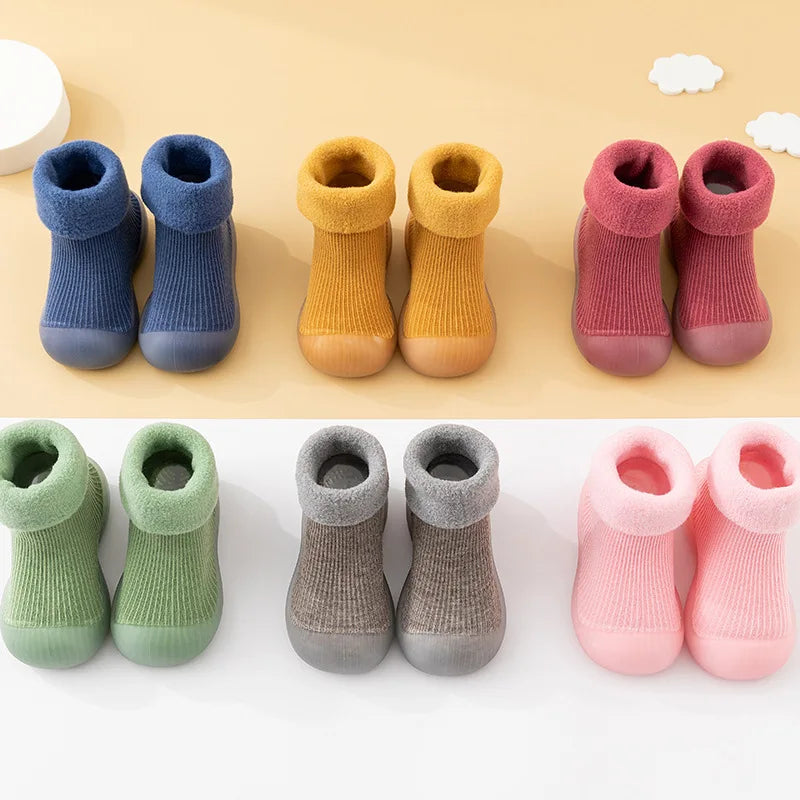 Herbstliche rutschfeste Kleinkind-Socken mit Gummisohle – 1 kaufen, 1 gratis Aktion