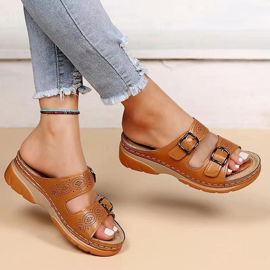 Orthopädische Damen Komfortsandalen mit Gelsohle – Sofia