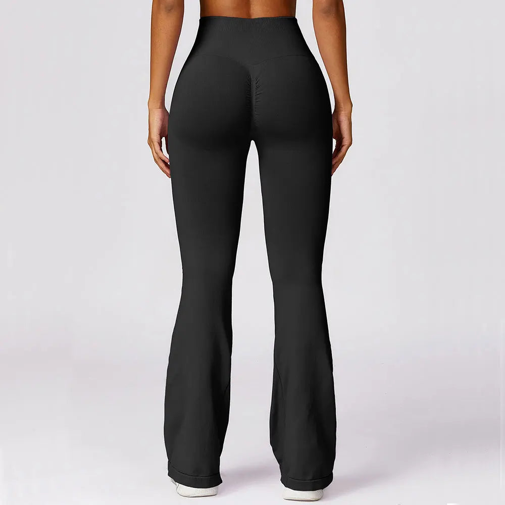 Nahtlose Flared Yoga-Leggings – Elena