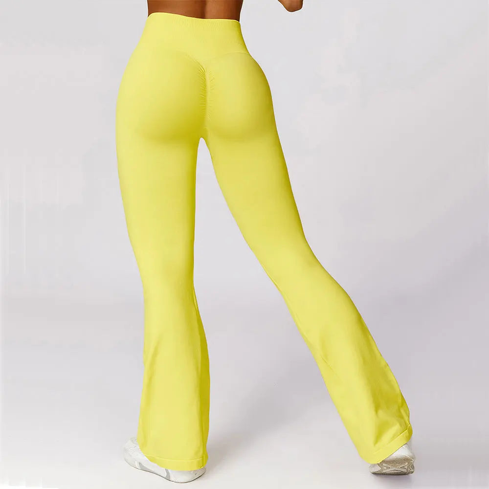 Nahtlose Flared Yoga-Leggings – Elena