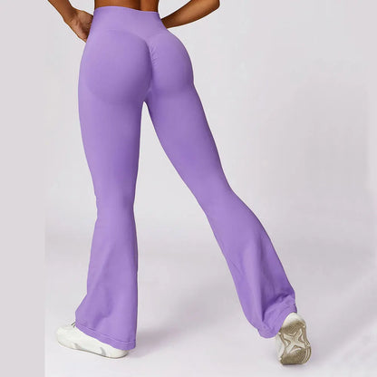 Nahtlose Flared Yoga-Leggings – Elena