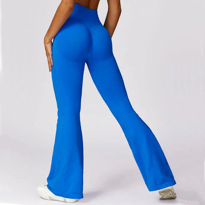 Nahtlose Flared Yoga-Leggings – Elena