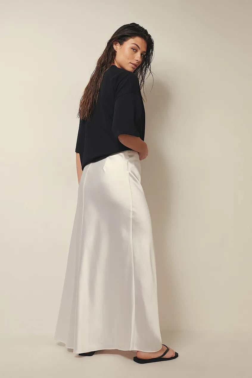 Hohe Taille Satinrock – Leona