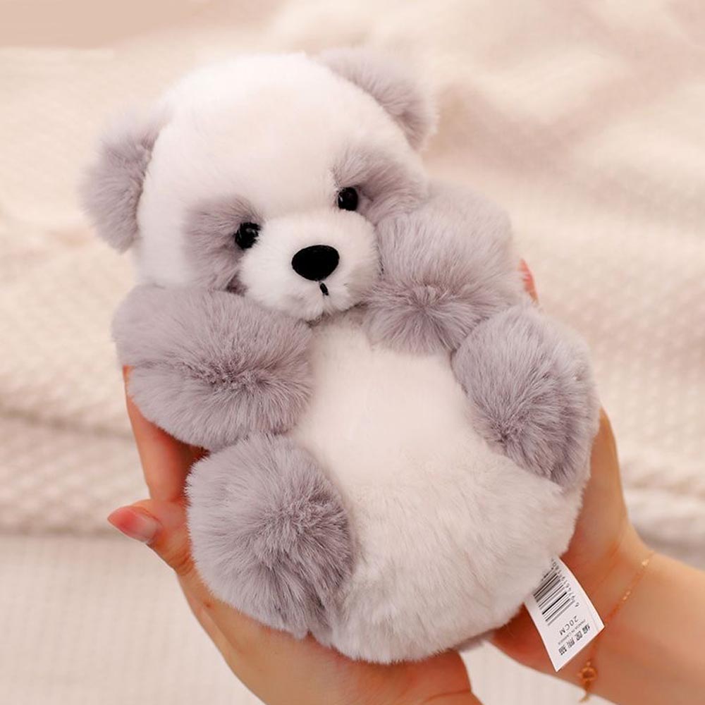 Plüsch-Panda mit Korb zum Herausnehmen – weich gefüllt & dekorativ – 20 cm