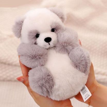 Plüsch-Panda mit Korb zum Herausnehmen – weich gefüllt & dekorativ – 20 cm