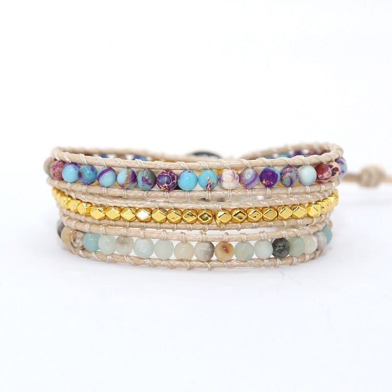 Essentielle Jaspis-Wickelarmband – Amarilis