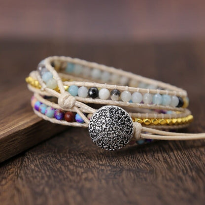 Essentielle Jaspis-Wickelarmband – Amarilis