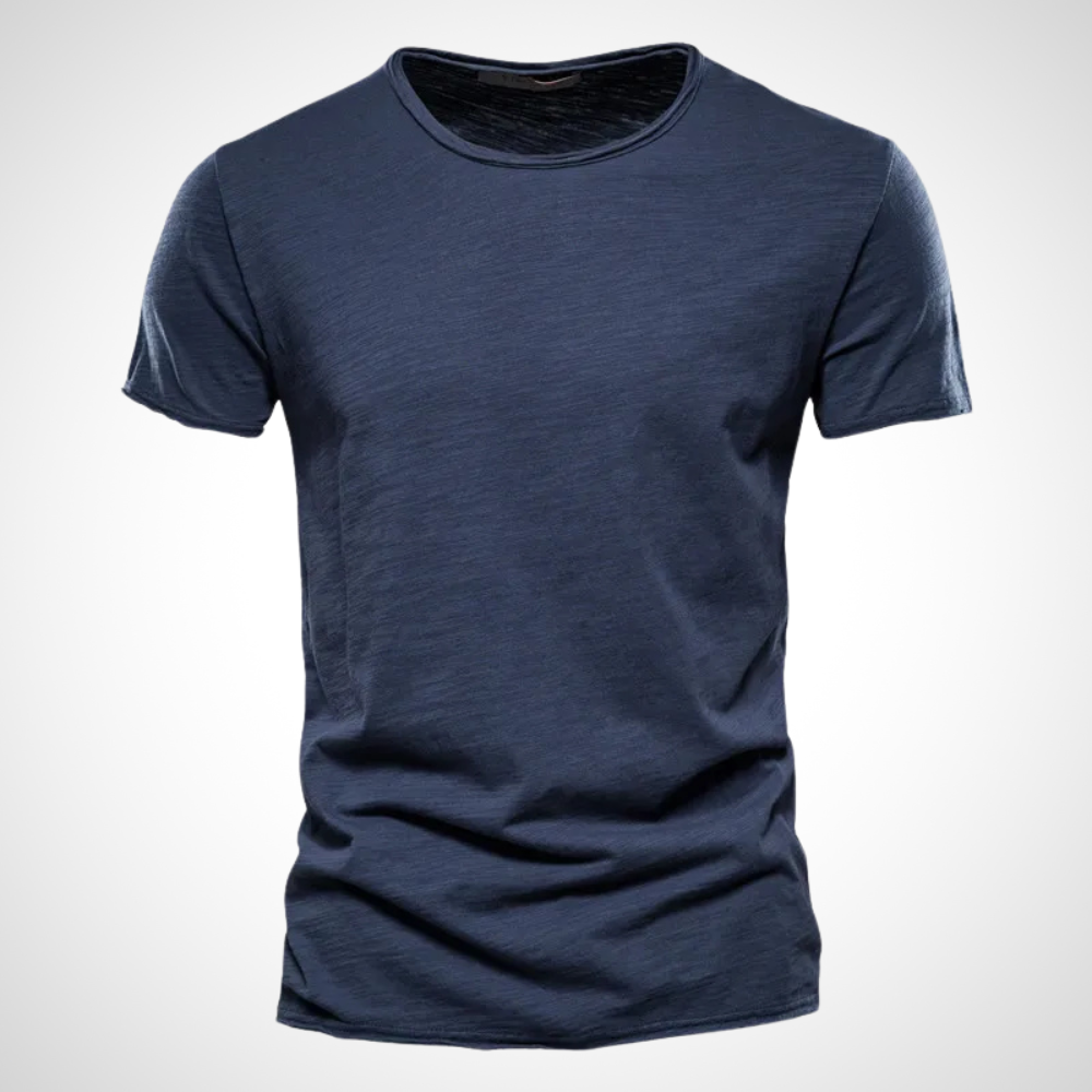 Klassisches Atmungsaktives Baumwollshirt für Herren – Marco