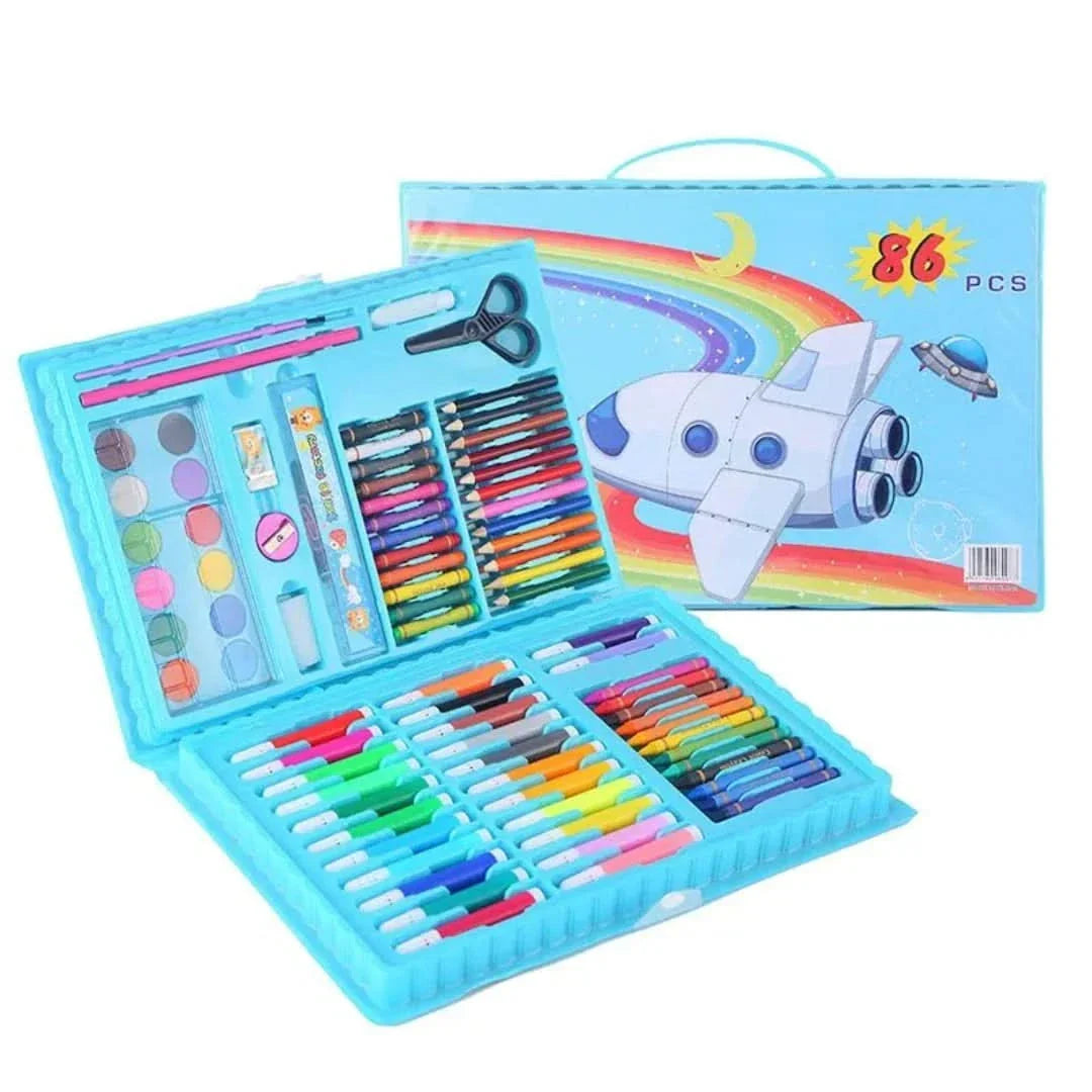 6-in-1 Kreativset mit doppelter Staffelei – Zeichenkoffer für Kinder ab 5