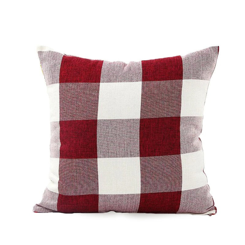 Gemütliche Karierte Kissenhülle im Landhausstil – Autumn Plaid