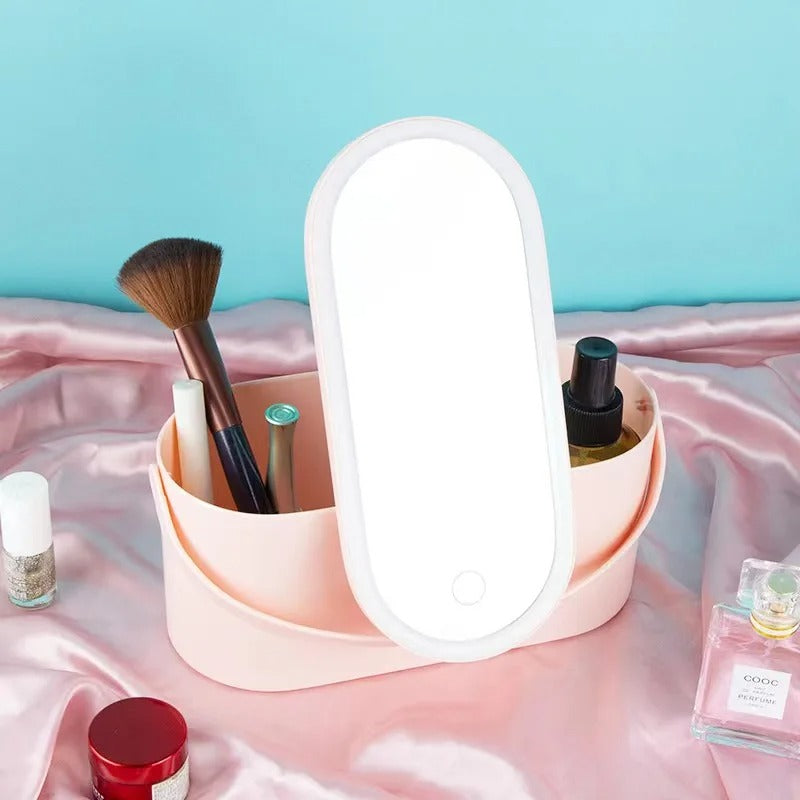 Make-up Koffer mit LED Spiegel - Lumivault
