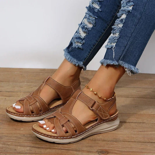 Orthop�dische Ledersandalen f�r Damen � Emilia