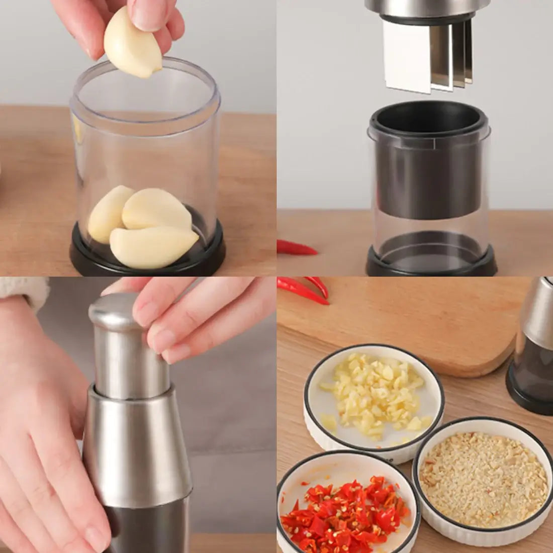 Manuelle Edelstahl-Gemüseschneider - ChefChop Pro