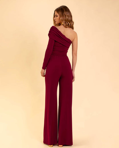 Damen Jumpsuit mit einem Schulter – Alessia
