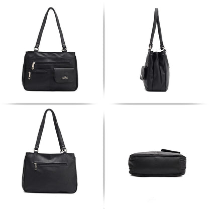 Multi-Compartment Damen Schulter- und Crossbody-Tasche – FlexiCarry