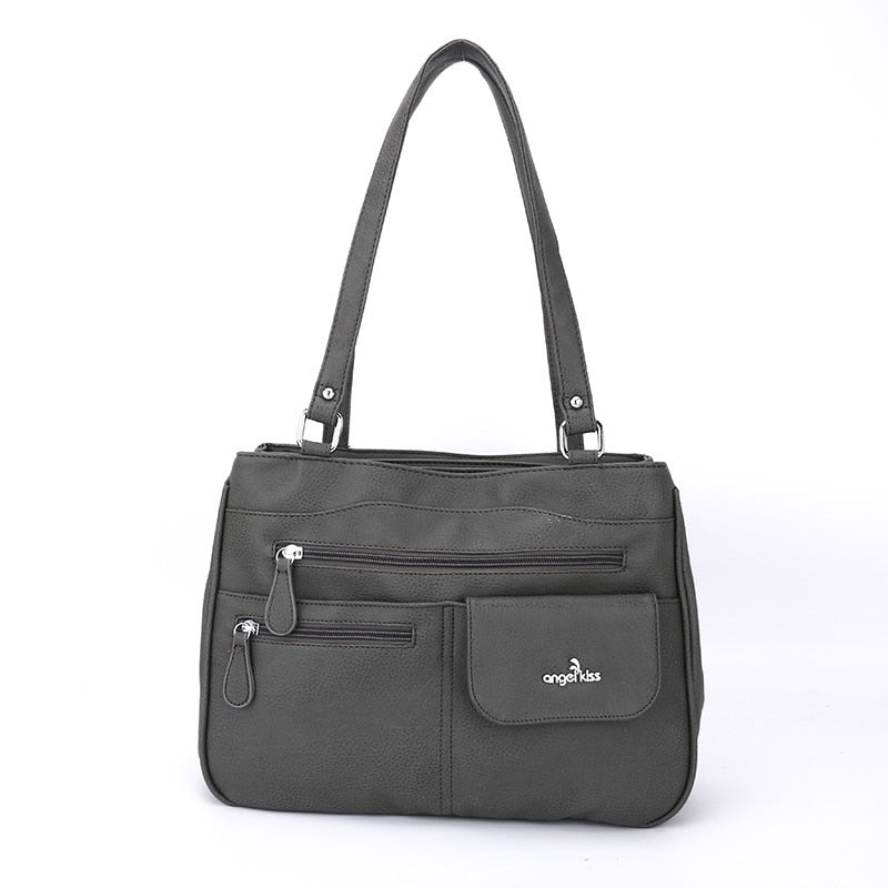 Multi-Compartment Damen Schulter- und Crossbody-Tasche – FlexiCarry