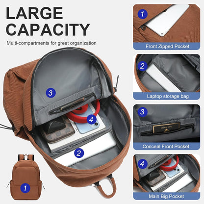 Leichte, wasserabweisende Laptop- und Reisetasche mit organisierten Fächern