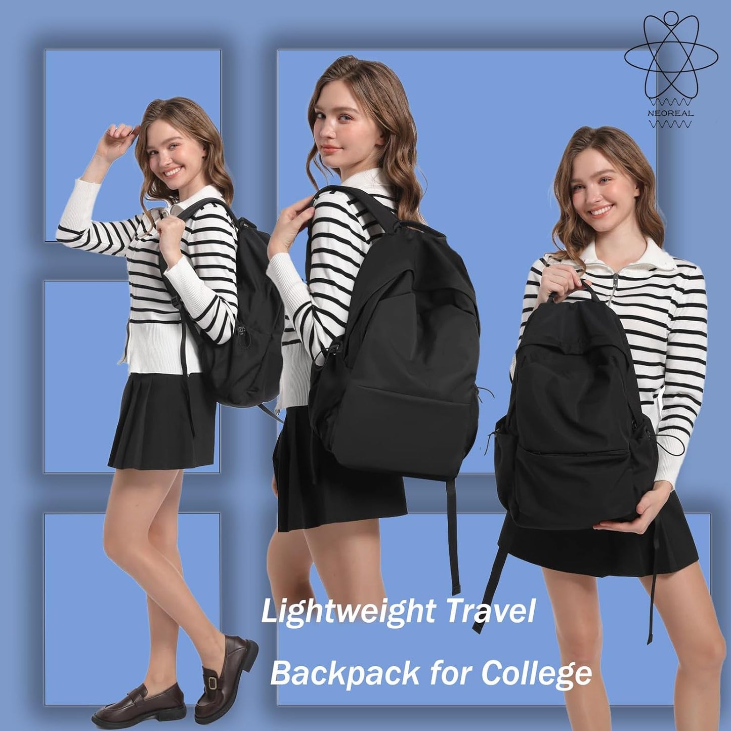 Leichte, wasserabweisende Laptop- und Reisetasche mit organisierten Fächern