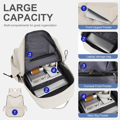 Leichte, wasserabweisende Laptop- und Reisetasche mit organisierten Fächern