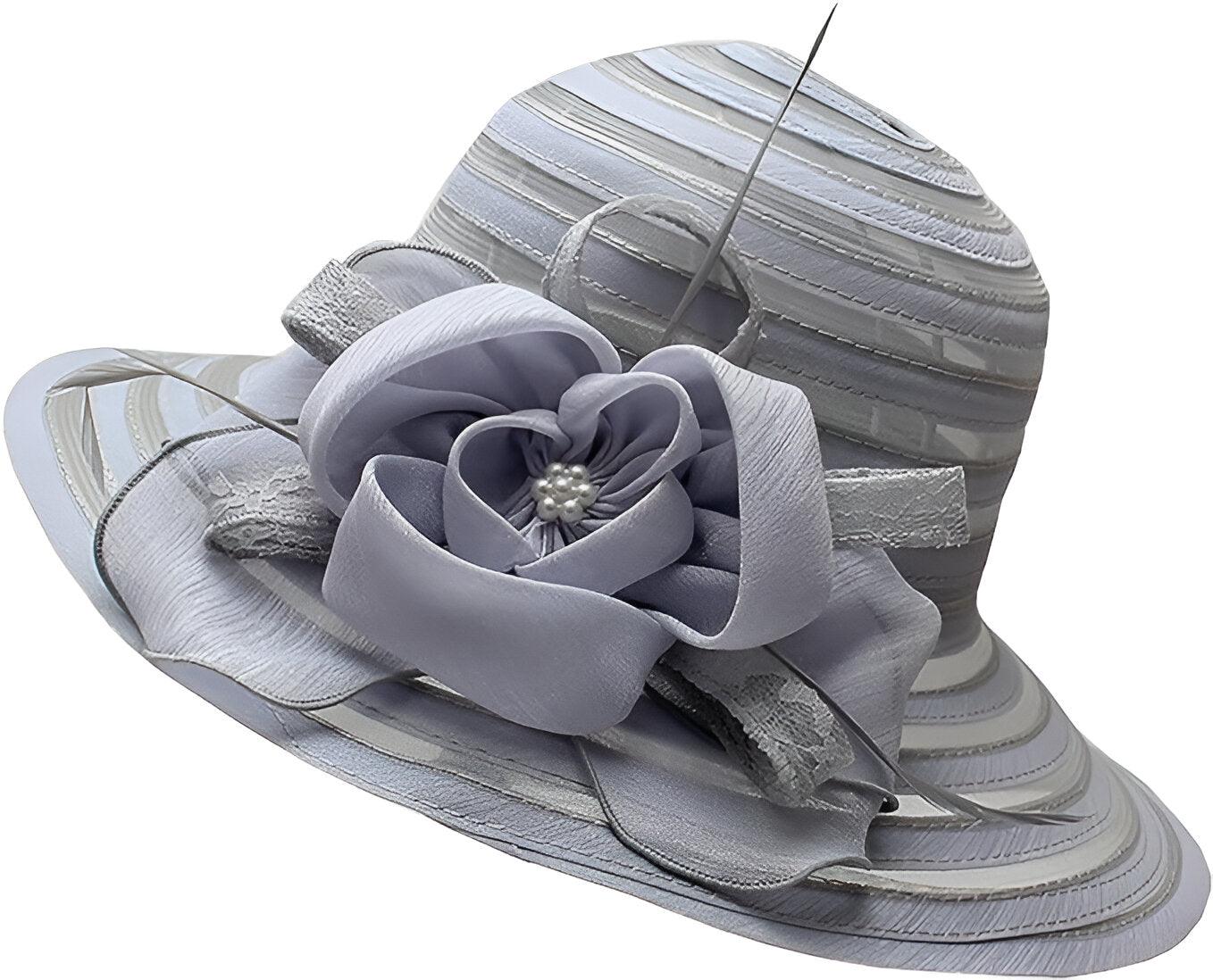 Eleganter Damen Sonnenhut aus Organza – Mirielle