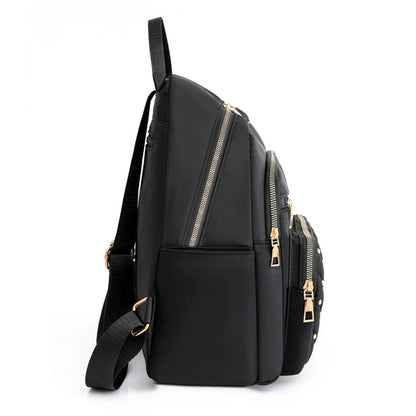 Leichter wasserabweisender Nylon-Rucksack für Damen – Reisen & Schule