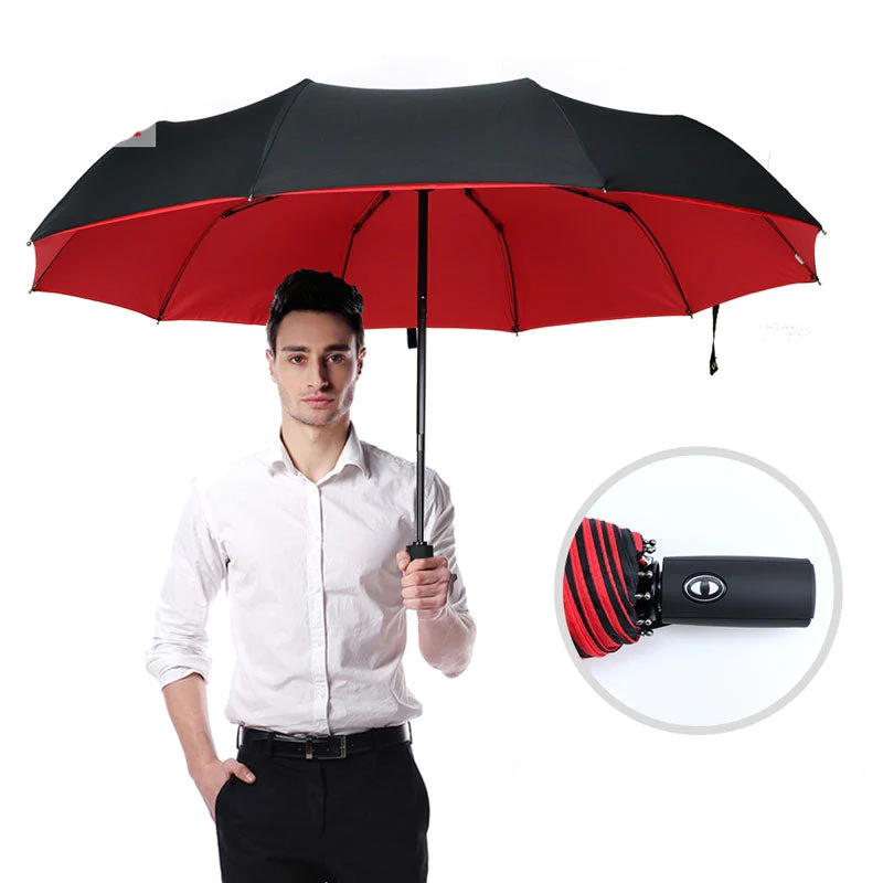 Sturmsicherer & Faltbarer Regenschirm – AeroShield