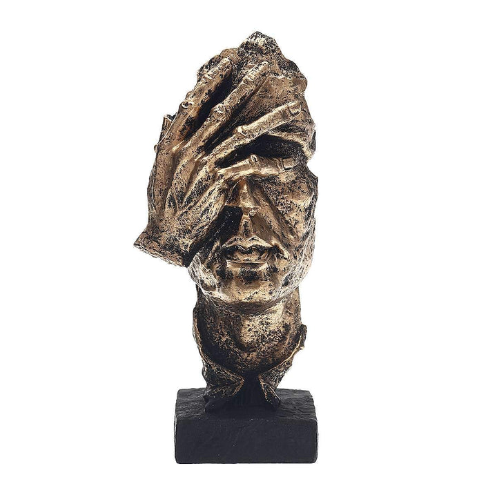 Abstracte goldene Skulptur – Soren