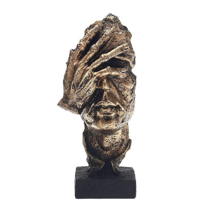Abstracte goldene Skulptur – Soren