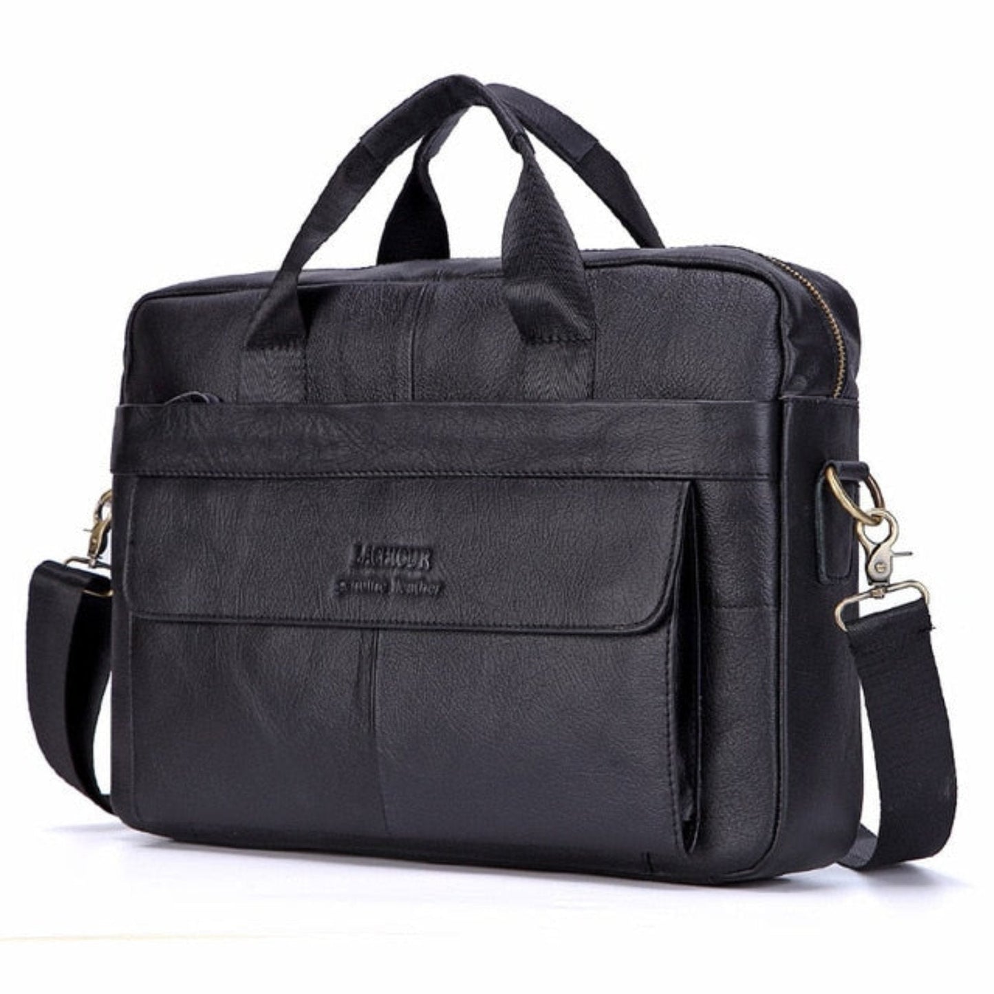 Größe  Luxuriöse Stilvolle Ledertasche für Laptops – Victor