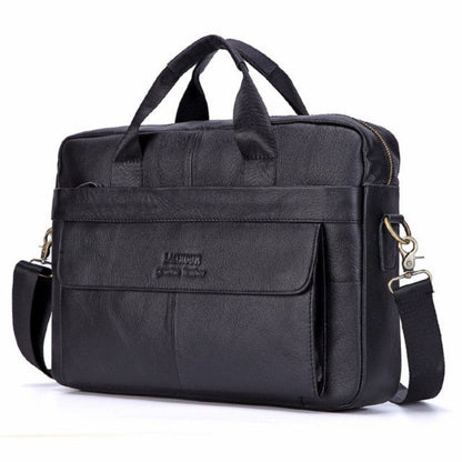Größe  Luxuriöse Stilvolle Ledertasche für Laptops – Victor