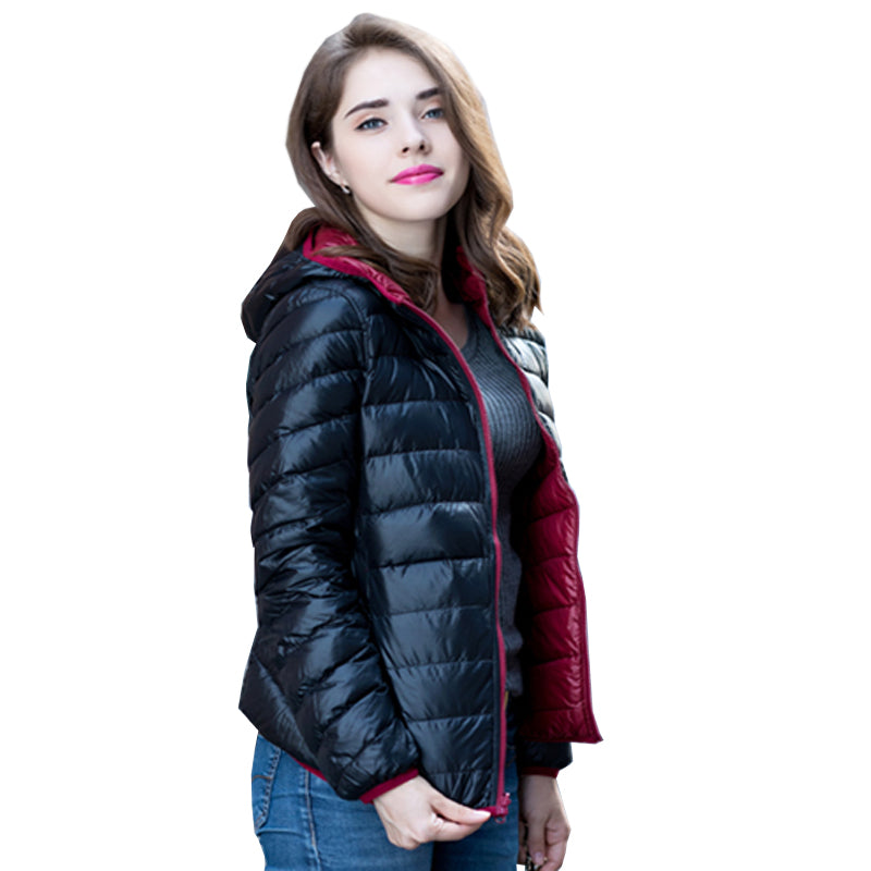 Stilvolle Wendbare Damen Daunenjacke - Aurora