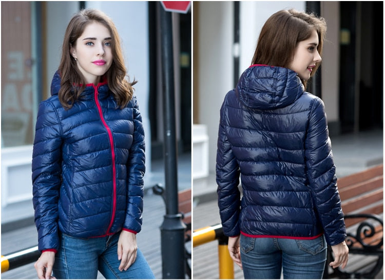 Stilvolle Wendbare Damen Daunenjacke - Aurora