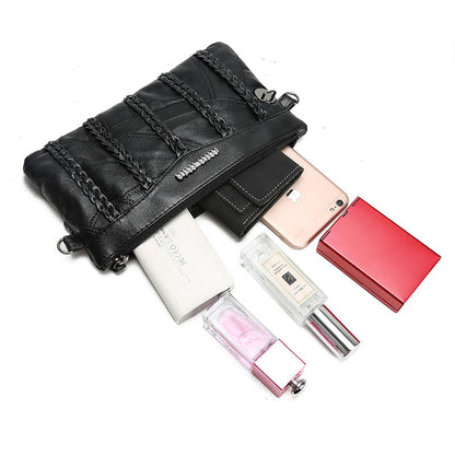 PU Leder Damen Crossbody Clutch mit geräumigem Innenraum