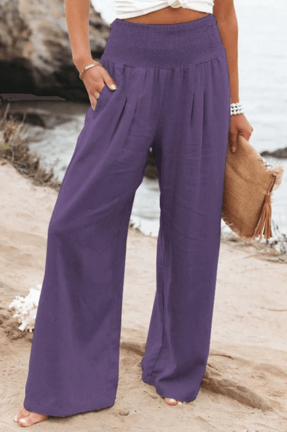 Elegante Palazzo Hose mit Boho-Flair – Yasmin