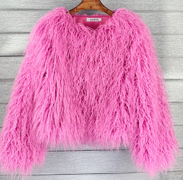 Eleganter Damen Kunstpelzmantel – Soraya