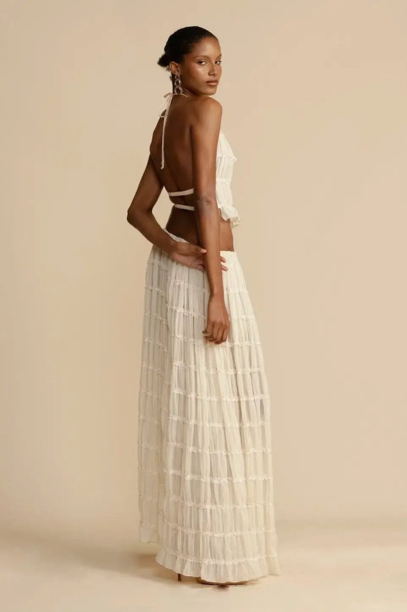 Rugloses Chiffon-Set – Calysta