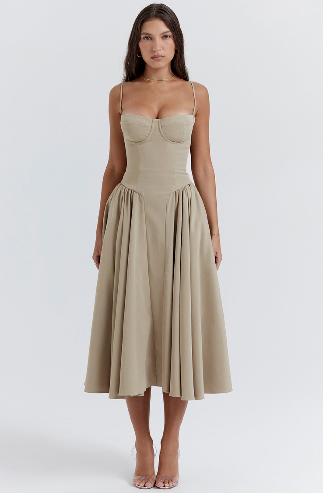 Sommerkleid mit Sweetheart-Ausschnitt – Elvira