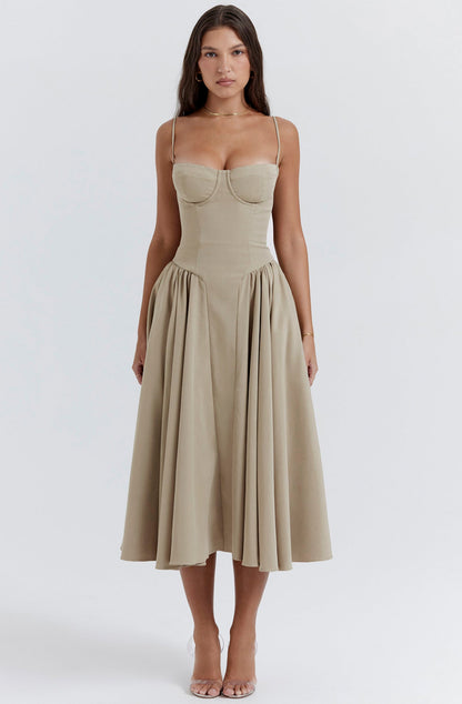 Sommerkleid mit Sweetheart-Ausschnitt – Elvira