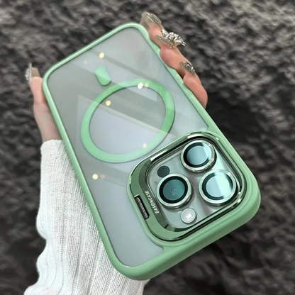 Stoßfeste magnetische Handytasche mit Glasschutz und Ständer