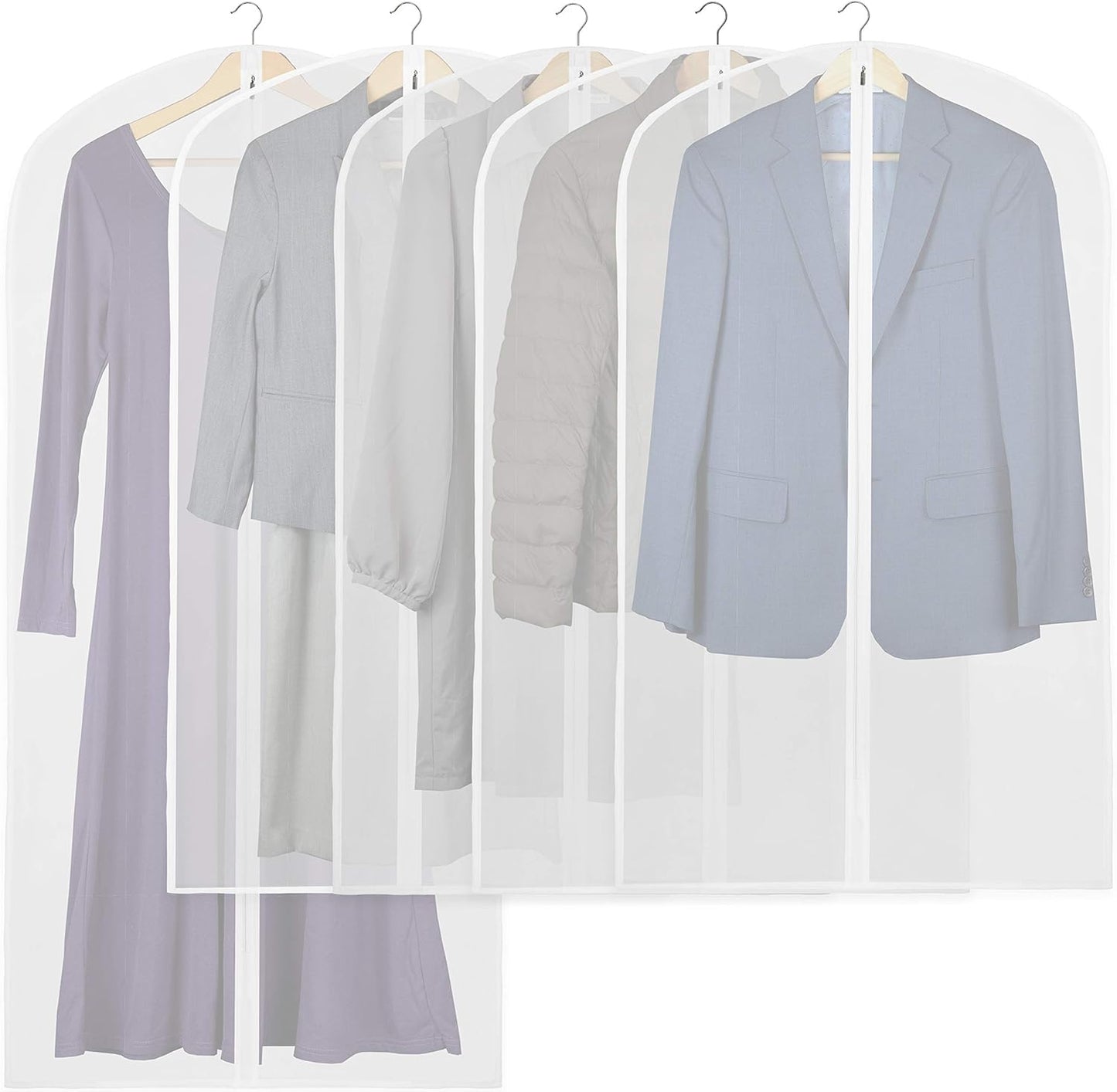 Herbstliche Klare Ganzkörper-Kleidersäcke – 10er-Pack Anzug- und Kleid-Aufbewahrungstaschen (Kaufe 1, Erhalte 1 GRATIS)