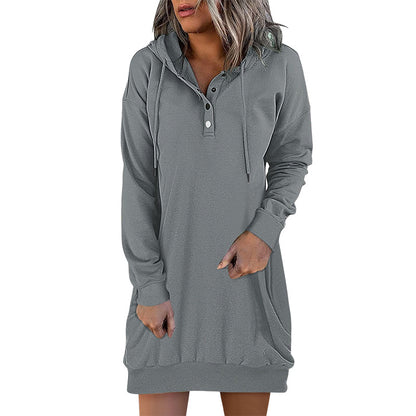 Minimalistische Long Damen Hoodie – Valeria