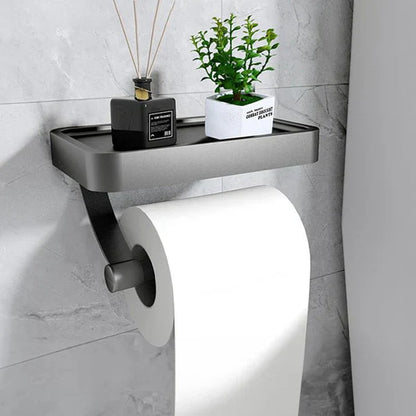 Toilettenpapierhalter mit Ablage – Stalux