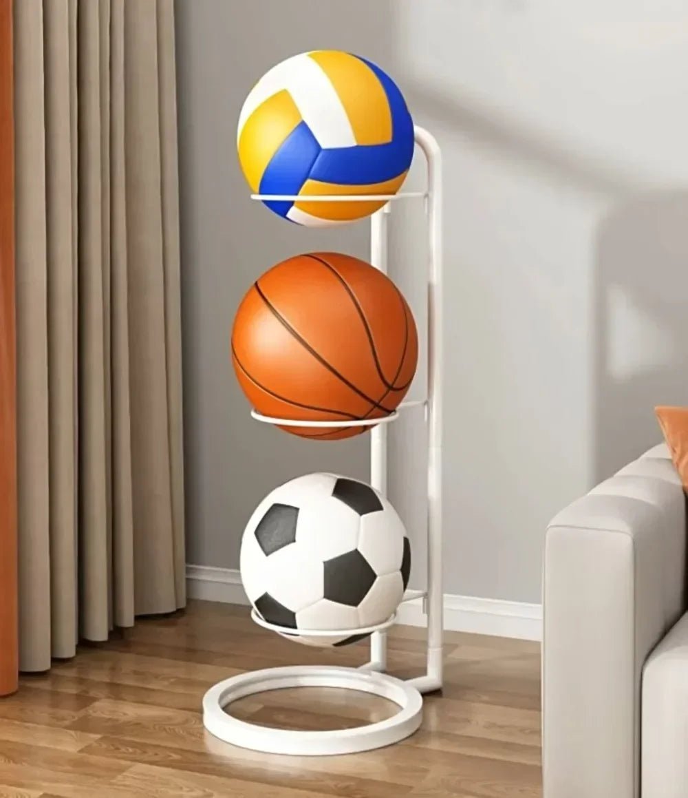 Kompaktes Aufbewahrungsregal für Sportbälle und Zubehör – BallRack Pro