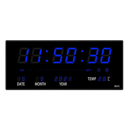 LED Wanduhr mit Spiegeleffekt – Lumino