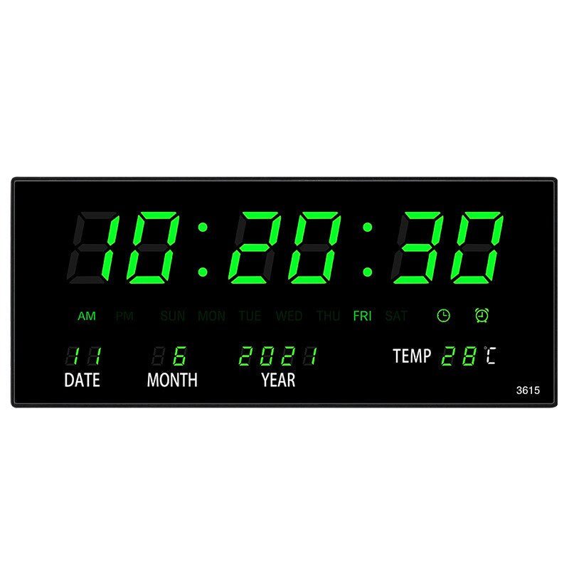 LED Wanduhr mit Spiegeleffekt – Lumino