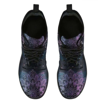 Damen-Stiefeletten mit Herbstlaub- und Mondmotiv – Selene