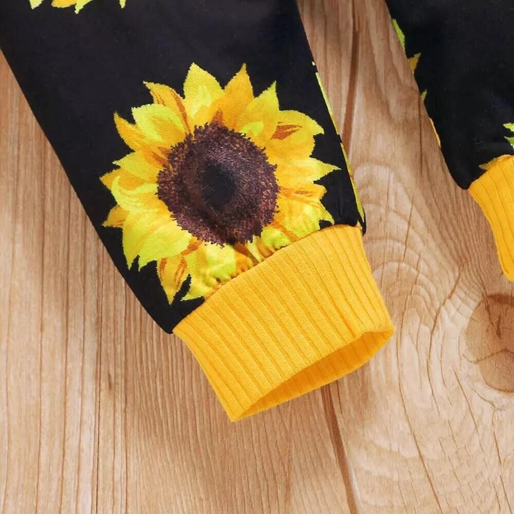2-teiliges Baby-Outfit mit Sonnenblumenmuster – SonnenLächeln