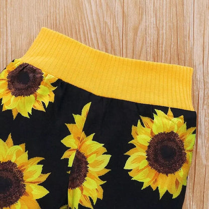 2-teiliges Baby-Outfit mit Sonnenblumenmuster – SonnenLächeln